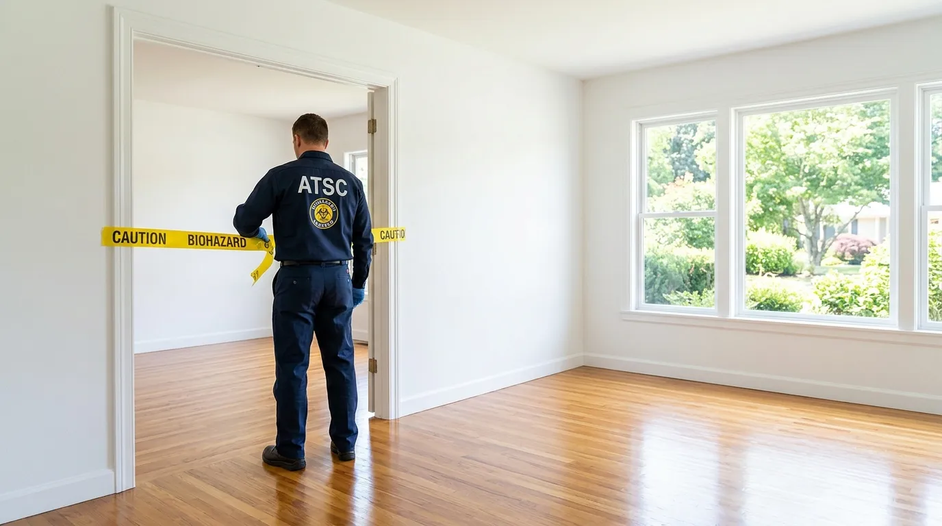 Certified biohazard cleanup crew performing Decomposition Cleanup in Hollywood